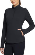 Women Fleece Pullover Jacket Water Resistant Half Zip Thermal Golf Shirts Cold Weather Running Gear Winter