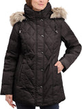 Women Diamond Quilted Down Coat