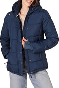 Women Heavyweight Quilted Long-Sleeve Hooded Puffer Coat